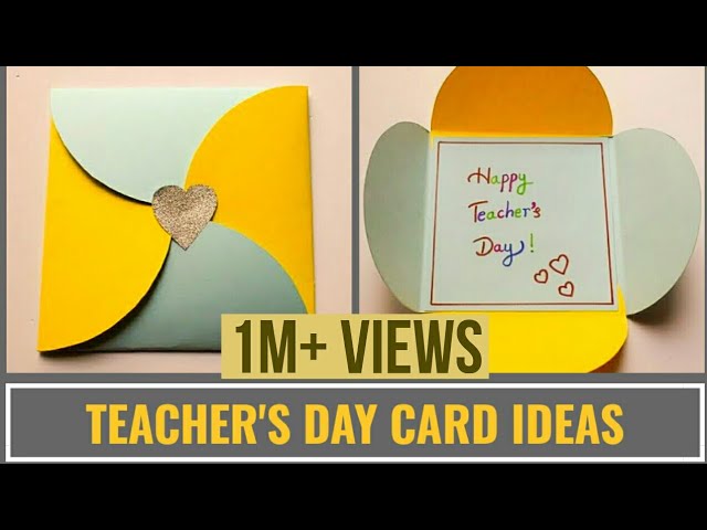 Easy Teacher's Day Card Making Idea | DIY Teachers Day Cards # ...