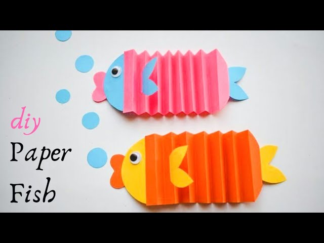 Easy Paper Fish Craft | Easy Paper Fish Making | DIY Paper Fish for ...