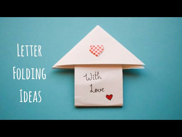 DIY Valentines Day Letter Folding Surprise Letter